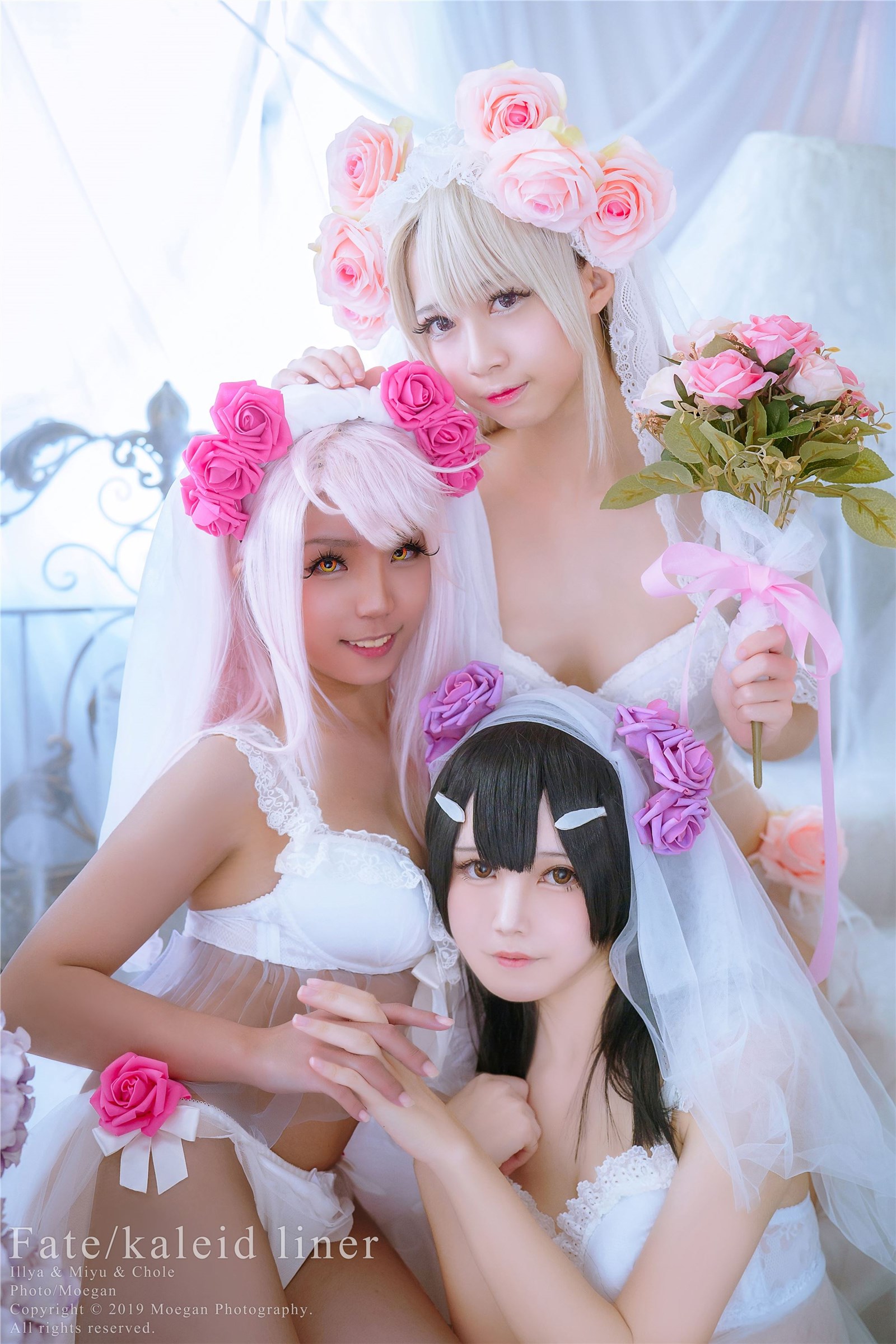 冲田凛花Rinka、铃铃Yakira、鬼姬Oni Hime Wedding Bikini ver. (Fate kaleid liner prisma☆伊莉雅)(9)